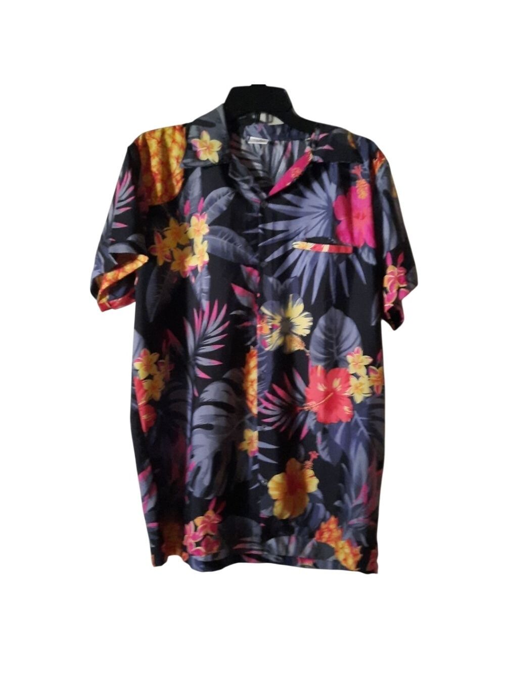 King Kameha Hawaiian Short Sleeve Shirt Large